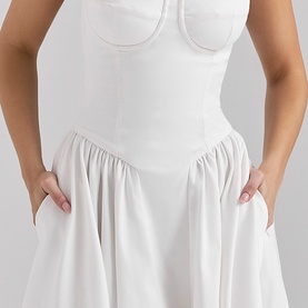 Samaria Corset Flared Dress