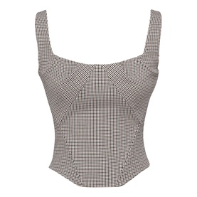 Selma Puppytooth Corset Top