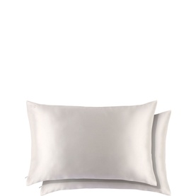 Pure Silk Queen Pillowcase Duo - White