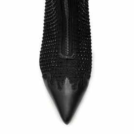 Natasha Embellished Mesh Boots