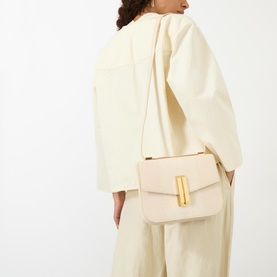 Vancouver Lizard-Embossed Leather Crossbody Bag