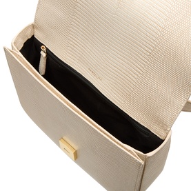 Vancouver Lizard-Embossed Leather Crossbody Bag