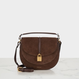 Vancouver Saddle Suede Crossbody Bag