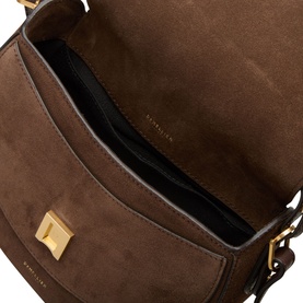 Vancouver Saddle Suede Crossbody Bag