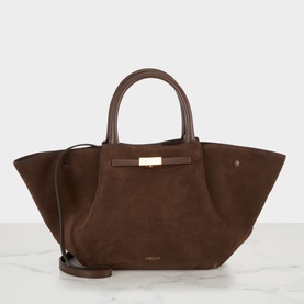 New York Midi Suede Tote Bag