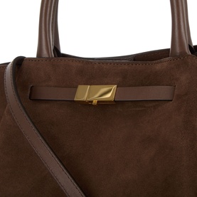 New York Midi Suede Tote Bag