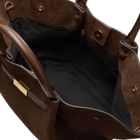 New York Midi Suede Tote Bag