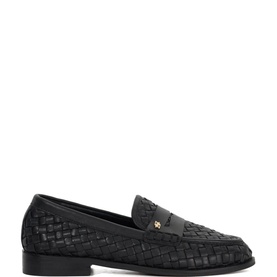 Ginello Woven Penny Loafers