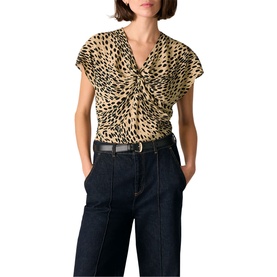 Cheetah Print Blouse