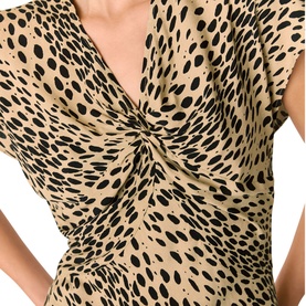 Cheetah Print Blouse