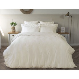 600 Thread Count Pure Egyptian Cotton Sateen Oxford Pillow Case Ivory