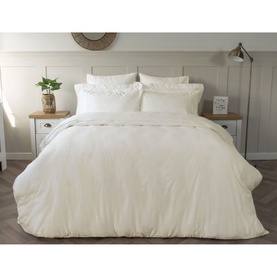 600 Thread Count Pure Egyptian Cotton Sateen Square Pillow Case Ivory