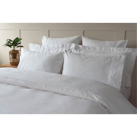600 Thread Count Pure Egyptian Cotton Sateen Standard Pillow Case White