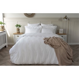 600 Thread Count Pure Egyptian Cotton Sateen Duvet Cover White