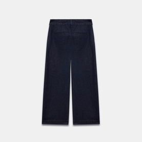 Cropped Wide Leg Tailored Trousers