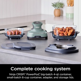 CRISPi 4-in-1 Portable Glass Air Fryer Sage