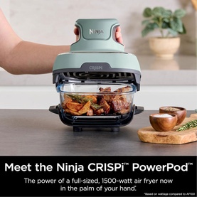 CRISPi 4-in-1 Portable Glass Air Fryer Sage