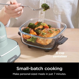 CRISPi 4-in-1 Portable Glass Air Fryer Sage