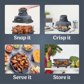CRISPi 4-in-1 Portable Glass Air Fryer Cyber Space