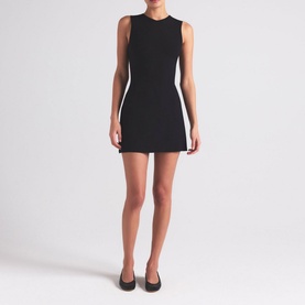 V-Neck Tank Mini Dress Onyx