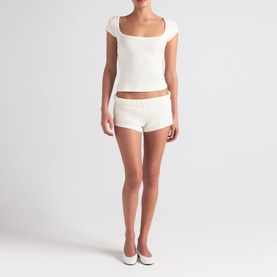 Scoop Neck T-Shirt Marble