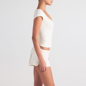 Scoop Neck T-Shirt Marble