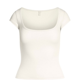 Scoop Neck T-Shirt Marble