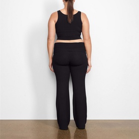 Foldover Track Pants Onyx