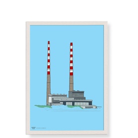 Poolbeg Chimney's Framed Print A3