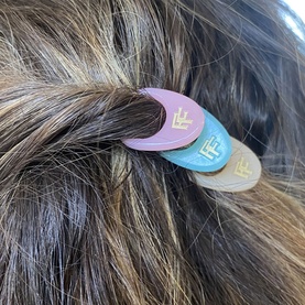 N&deg;1 Hairpin Miami Collection - Seashell Pink, Soft Beige and Tantalizing Blue