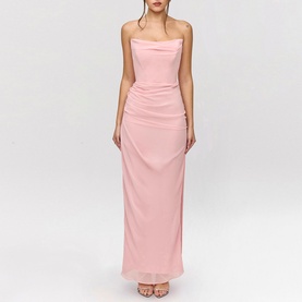 Adrienne Quartz Georgette Gown