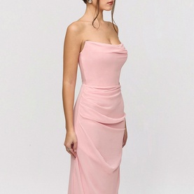 Adrienne Quartz Georgette Gown