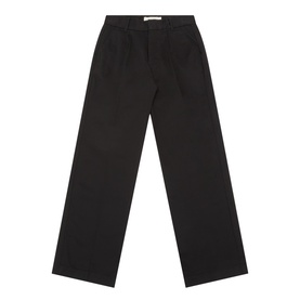 Straight Pleated Chino Trousers