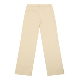 Straight Pleated Chino Trousers