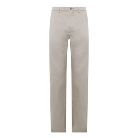 Calvin Klein Stretch Slim-Leg Chinos in Vintage Khaki, mid-rise with belt loops, concealed fly, and clean hems