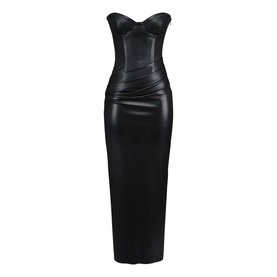 Juliana Faux Leather Dress