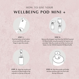 Wellbeing Pod Mini+ Waterless Essential Oil Diffuser - Black