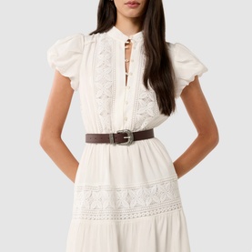 Amy Belted Trim Dress