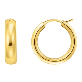 Gold-Plated Chunky Hoops