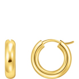Gold-Plated Chunky Hoops