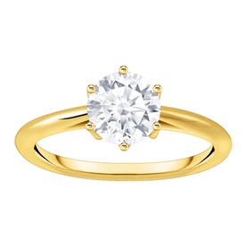 Brilliant Cut Zirconia Gold-Plated Ring