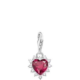 Embellished Stone Heart Charm