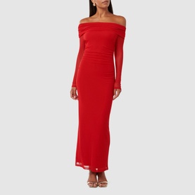 Minnie Bardot Off The Shoulder Dress