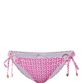 Ursula Geometric Side-Tie Bikini Bottoms