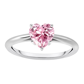 Heart-Shaped Zirconia Ring