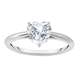 Heart-Shaped Zirconia Ring