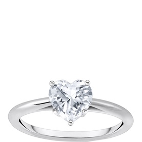 Heart-Shaped Zirconia Ring