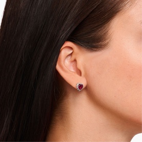 True Romance Heart Earrings
