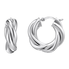 Twisted Hoop Earrings