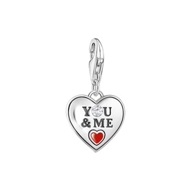 You & Me Logo Heart Charm